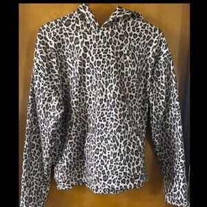 Leopard print hoodie
